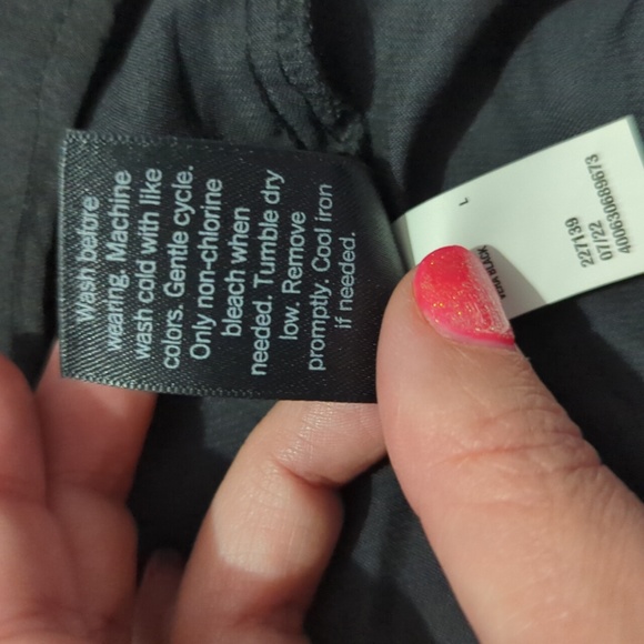 Simply Vera, black tunic blouse, L - Picture 6 of 6